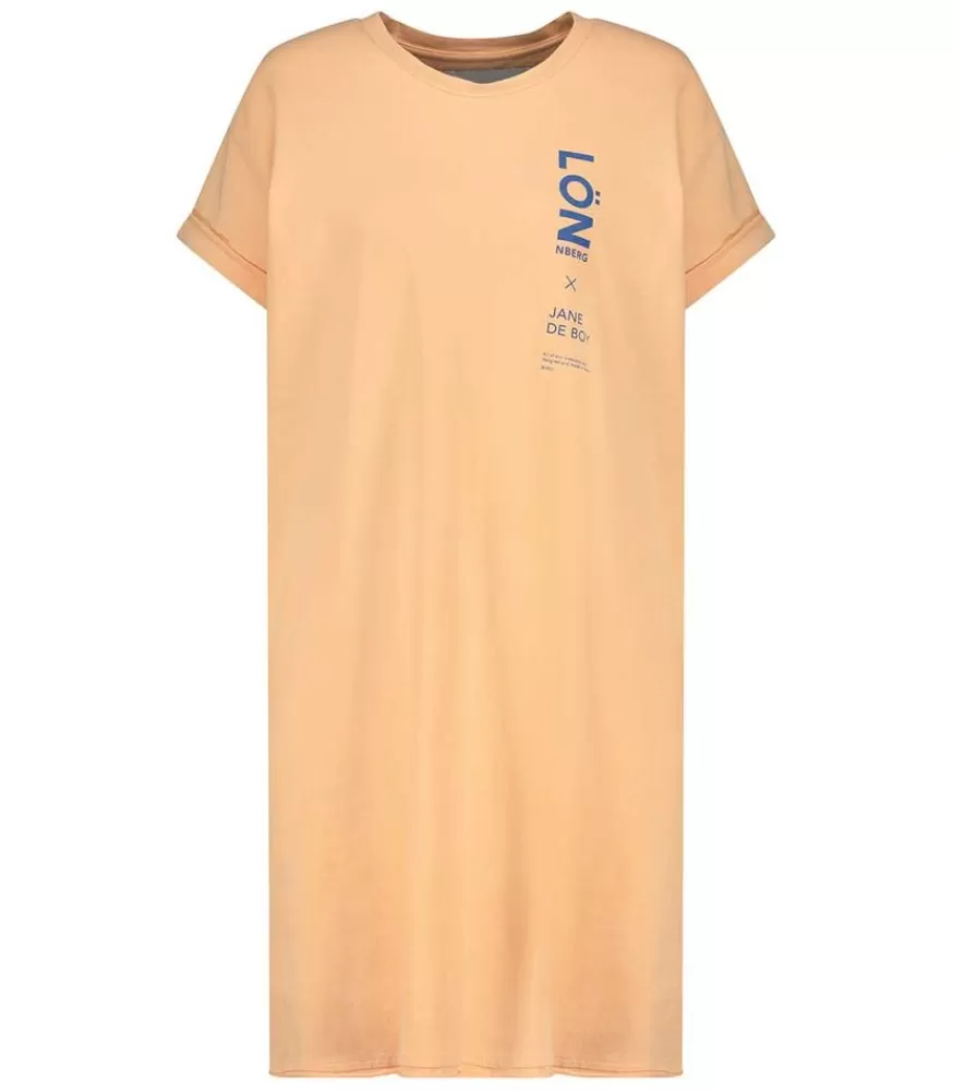 Femme Margaux Lonnberg Robe Tee-Shirt Abby Orange X Jane De Boy