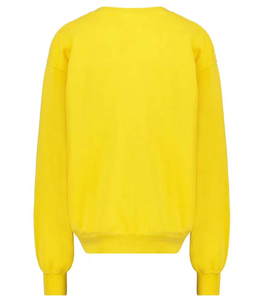 Femme We Are One Project Sweat-Shirt Vintage Brode Jane De Boy Jaune