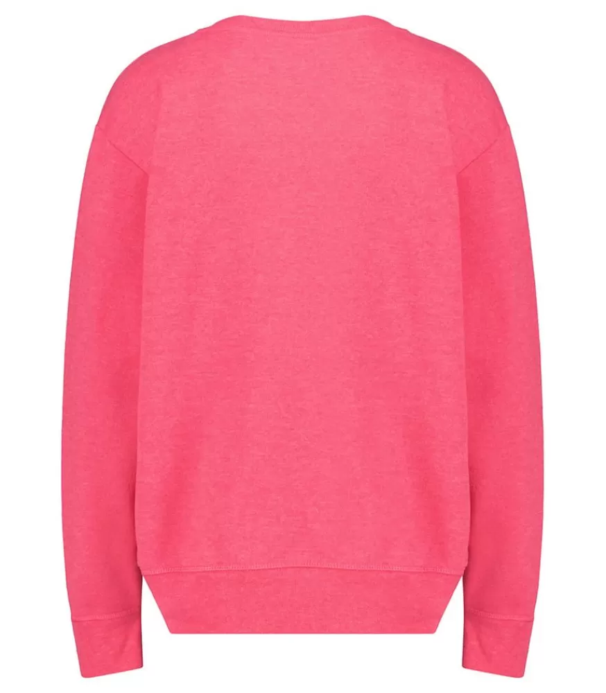 Femme We Are One Project Sweat-Shirt Vintage Brode Love Light Rose